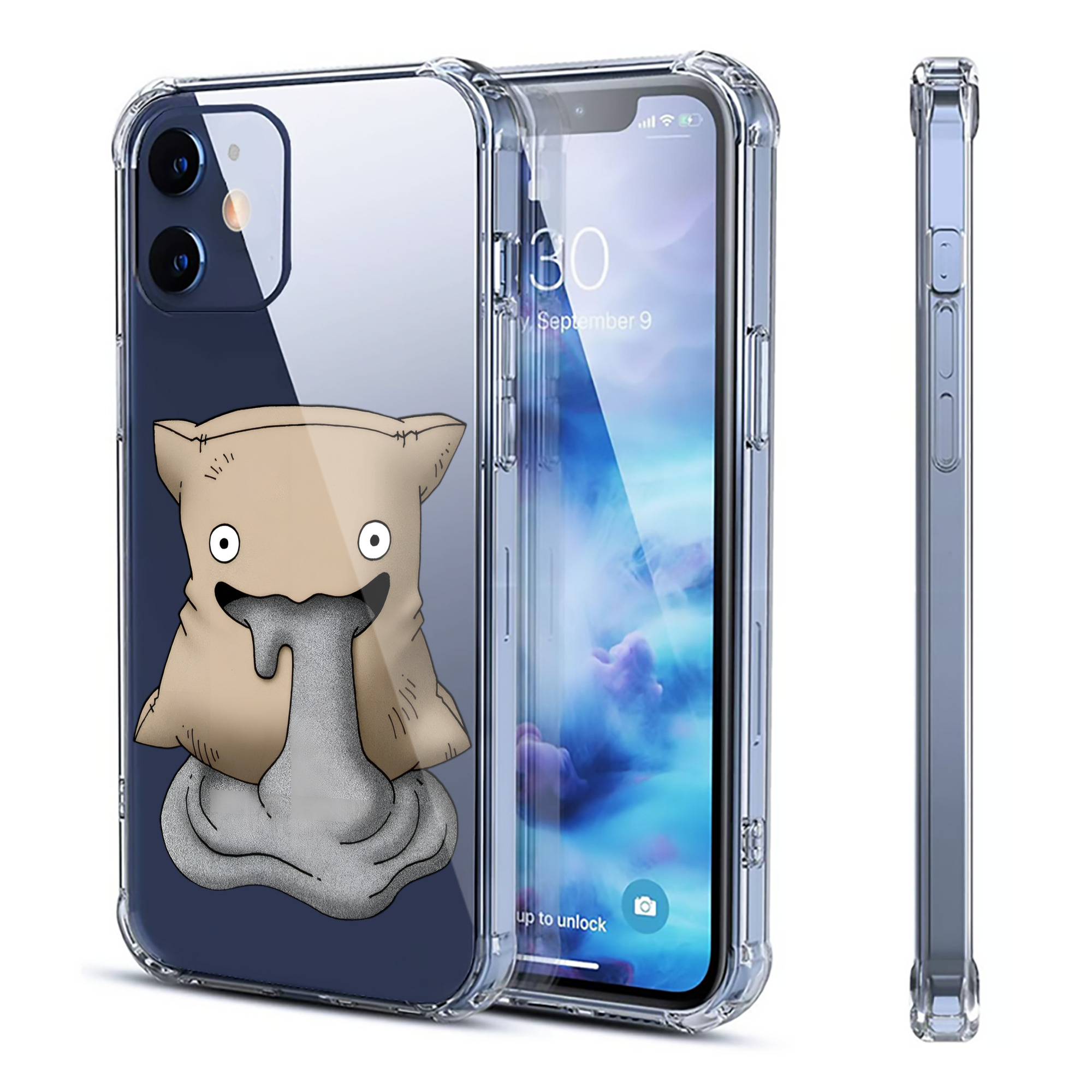 （画像用） ドラゴンクエスト Doragon Kuesuto Dragon Quest 【iPhone 12シリーズ対応】透明スマホケース（クリアソフトケース）